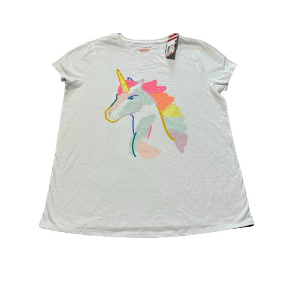 Cat & Jack Other - Cat & Jack Girls Size XL 14 Rainbow Unicorn Short Sleeve Graphic T-Shirt 2081